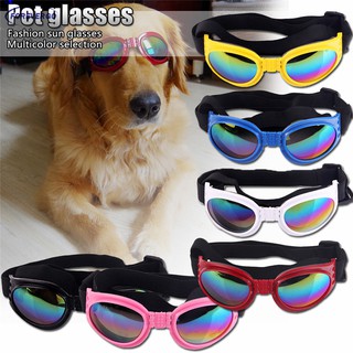RE Foldable Pet Dog Sunglasses Medium Large Dog Pet Eyewear Waterproof Dog Protection Goggles UV