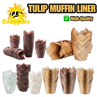 50 pcs. Tulip Muffin Liner Cupcake Baking Cup