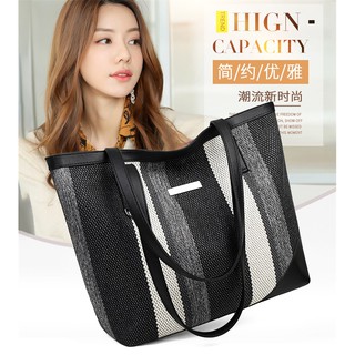 New arrival Korean Oxford cloth canvas shoulder bag big capacity lady handbag tote messenger pouch