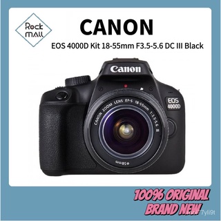 【ready stock】Canon EOS 4000D DSLR Camera with 18-55mm f3.5-5.6 DC III Lens IT5r