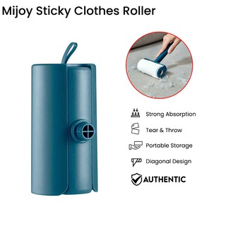 Mijoy Sticky Clothes Roller Portable Lint, Pets Hair and Dust Remover Cleaning Equipment