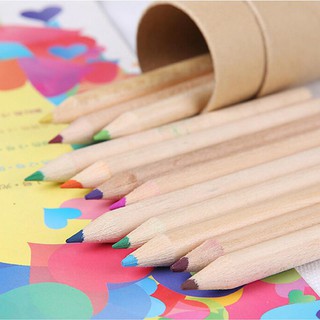 ✣♂❅12 Pcs/lot 12 Colors Colored Pencils New Cute Wooden Writing Painting Pencils For Kids Gift Schoo