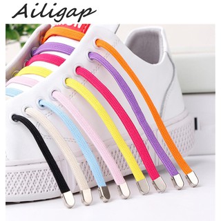 Ailigap 1 Pair Free Tie-free Stretch Elastic Lazy Shoelaces Flat Shoe Laces
