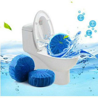 1 Pc Blue Tablet Toilet Bowl Cleaner