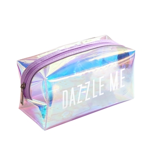 【DAZZLE ME】 Makeup Bag Transparent Pouch Cosmetic Cases Travel Zipper Toiletry Kit Beauty Tools (7)