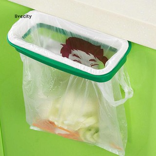 LiveCity Kitchen Door Back Hanging Style Cabinet Stand Trash Garbage Bags Support Holder