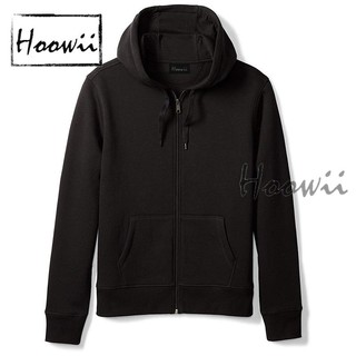 HOOWII 12 Colors Unisex Plain Jacket w/ Zipper Hoodie for Men Women (5)