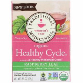 Traditional Medicinals, Organic Healthy Cycle, Raspberry Leaf (1)