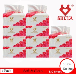 Shuta Rose Tissue 1 Pack 10 Pcs 26 x 34.5 Cm