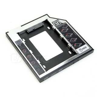 【New】Universal 1PC 9.5mm SATA 2nd HDD SSD Hard Drive Caddy For CD DVD-ROM Optical Bay