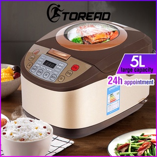 Rice cooker 5L multi-function household electric rice cooker to keep warm at appointment time