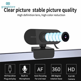 GS| Full HD 1080P Webcam USB Mini Computer Camera Built-in Microphone (3)