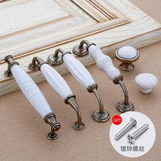 Ceramic Furniture Handle Kitchen Knobs Cabinet Knobs and Handles Drawer Pulls Cupboard Handles Antique Ceramic Knobs Ready Stock