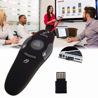 Wireless Presenter Remote Presentation USB Control PowerPoint PPT Clicker With AAA Battery black