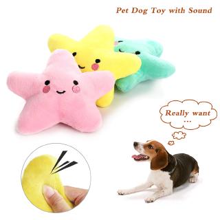Plush Pentagram Toy Pet Dog Toy with Sound for Pets Diameter 13cm