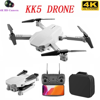 KK5 RC Drone FPV 4K WiFi Remote Control Quadcopter With Camera Altitude Hold Foldable One button Ba