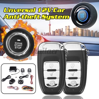 Car Car Alarm Start Security System & Keyless Entry Push Button Remote Kit Fits for Most DC12V Cars HAILAER