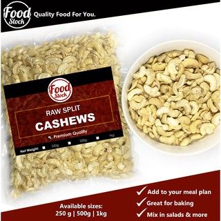 Raw Split Cashews (250g, 500g, 1kg)