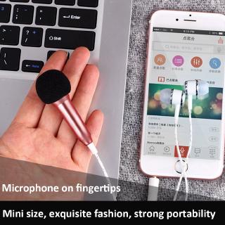 Portable 3.5mm Stereo Mic KTV Karaoke Mini Microphone Mobile Phone Universal Desktop Small Size Mic (7)
