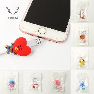 Kpop BT21 Cute Mobile Phone Charger Cable Connector Protector For Ta COOKY VAN-XY1 (3)