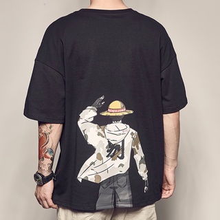 one -piece T Shirt Men Cotton T-shirt Naruto- Anime Print t-shirt Tees Shirt Streetwear oversized T Shirts Top Short Sle