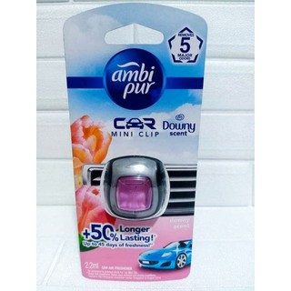 Ambi Pur Car Mini Clip in Downy Scent 2.2ml Car Air Freshener Up to 45 days of Freshness