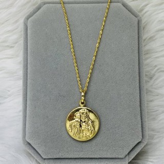 18k Gold Mama Mary Necklace 16" 18" 20" #bestseller JZ | COD | Pawnable | 18k | Jewelry Accessories (1)