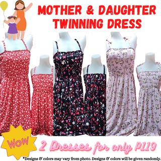 M&D Smocking Dress Twinning Mother and Daughter Terno Outfit / Mother and Daughter Twinning Dress