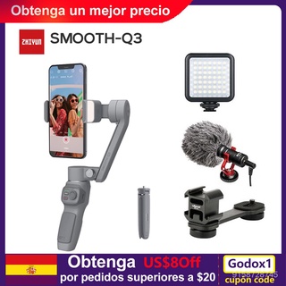 ZHIYUN SMOOTH Q3 Smartphones Gimbal 3-Axis Flexible Phone Handheld Stabilizer with Fill Light for iP