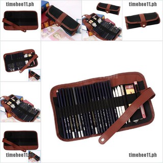【TimeHee11*COD】24Pcs Set Sketch Pencils case Charcoal Extender Pencil shade Cu