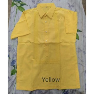 Yellow Polo Barong Hugo Boss Cloth