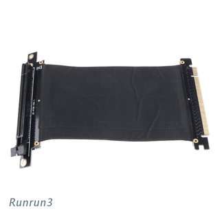 RUN PCI Express PCI-e3.0 16x Flexible Cable Card Extension Port Adapter High Speed Riser Card Graphics Cards Connector Cable L type