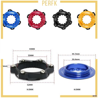 ∈❇✧【Perfk】Bicycle Center Lock Disc Brake Hubs Adapter for 6 Bolt Rotor Bicycle Accessories