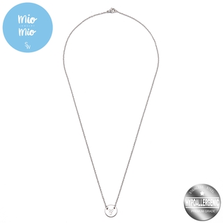 Mio Mio by Silverworks Fashion Letter Pendant with Rolo Chain Necklace - Fashion Accessory for Women (1)