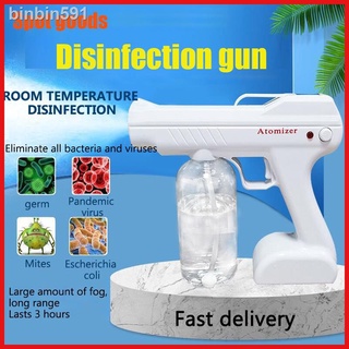 ✙❂✆Ready Stock】Disinfectant Spray Gun Atomizer Anion Handheld Blu Ray Wireless Nano Spray Gun Atomi