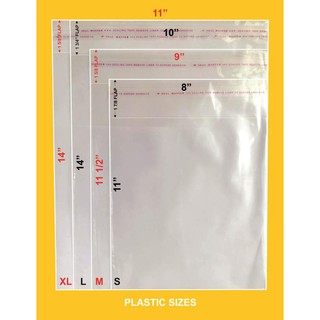 50pcs PP Clear Plastic with Self Adhesive