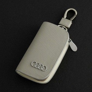 CHY AUDI Car Key Holder Leather Remote Cover Fob Case Coin Pouch DY6PR (4)
