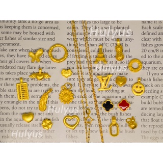 18k saudi Gold Dancing Chain Necklace (24k pendant)