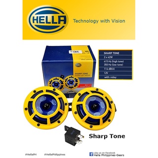 Hella Sharptone Horn with relay (1)
