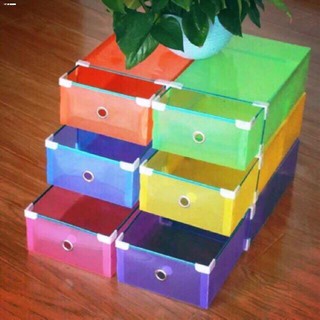 Shoe Storage Boxeshoe box storage♕✣✅Colorful Rack Stand Stockable Shoe Box Storage Organizer