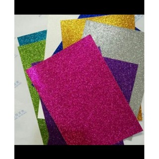 Office Equipment♧✼✠(PER PIECE) 8" x 12" glitter foam sheet with and without adhesive / eva foam / Gl