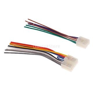 Car Stereo Wire Audio Wiring Harness Adapter Plug 10pin+ 6pin for Toyota