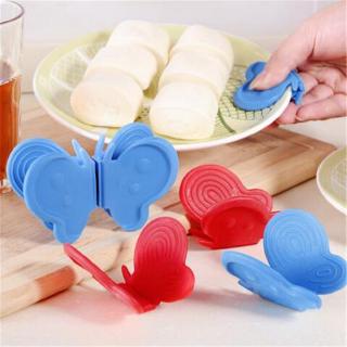 1Pcs Creative Silicone Anti-scald Take-up Device Kitchen Insulation Take-up Clip Butterfly Pad (1)