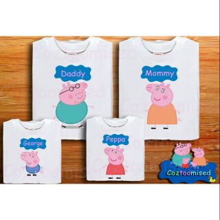 PEPPA FAMILY SHIRT(PRICE IS PER PIECE, NOT SET)