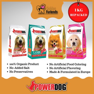 POWERDOG (1KG REPACKED) PREMIUM ORGANIC dry dog food