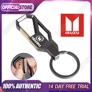 ISUZU Car Motorcycle Keychain Men's Creative Alloy Metal Keyring Key Chain Ring Keyfob Gift