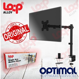 【Ready Stock】◙▩Loop Alloy Single Monitor Bracket Mount C-clamp and Grommet