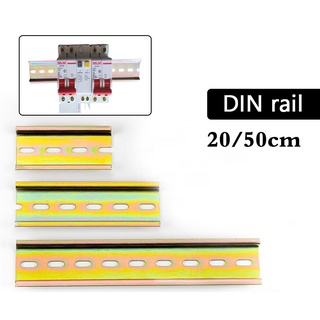 Metal DIN Rail Guide Universal C45 Circuit Breaker Terminal Blocks AC Contactor Lead Guide Rail Way