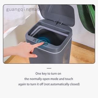 Guangqingmaoyi 12L Intelligent Trash Can Automatic Sensor Dustbin Smart Sensor Electric Waste Bin Home Rubbish Can For Kitchen Bathroom Garbage