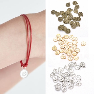 26Pcs/Set 26 English Initials Letters Retro Alloy Pendant DIY Jewelry Findings Necklace Bracelet Making Accessories